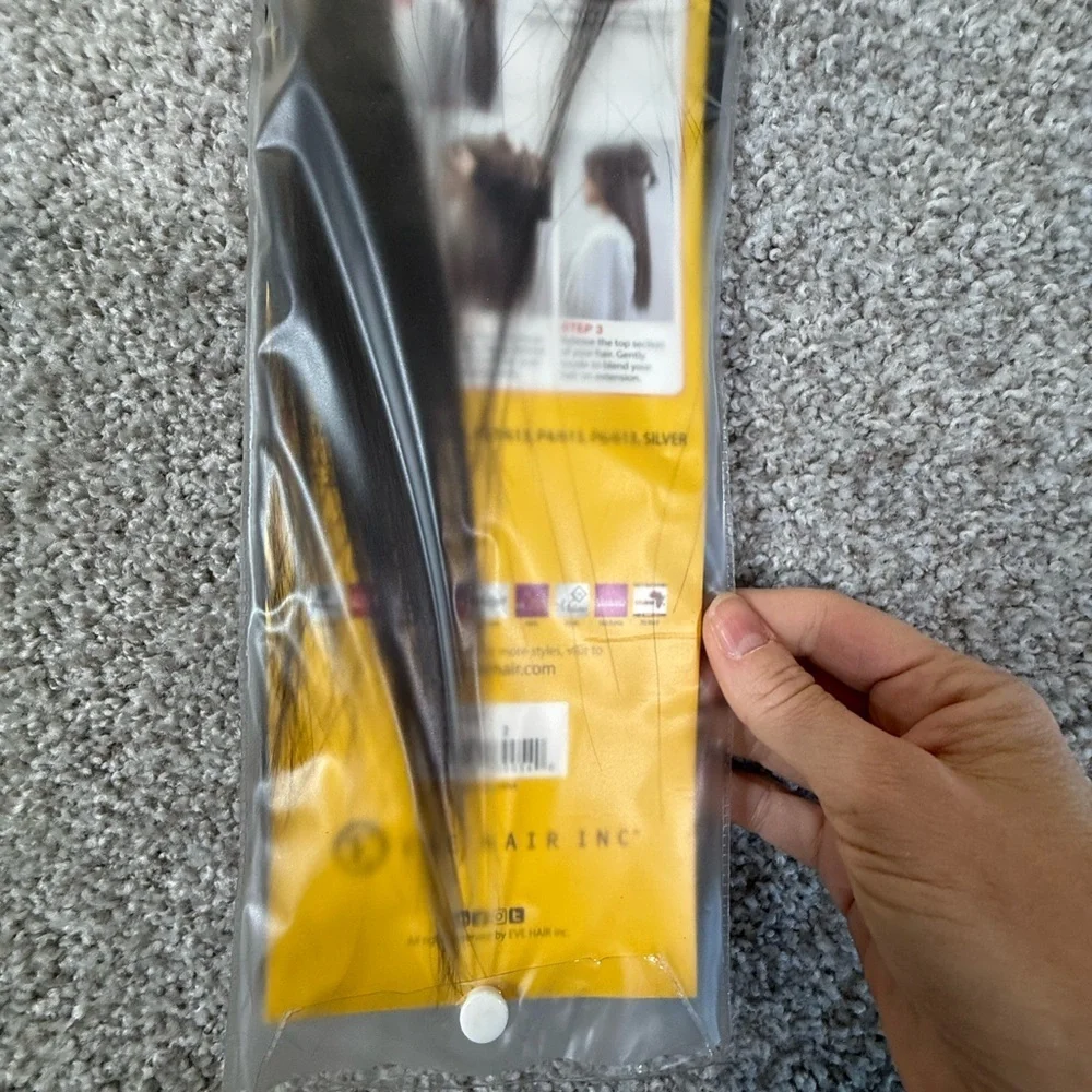 Platino Invisible Wire Halo Hair Extensions – 18” – Color 2 Dark Brown New